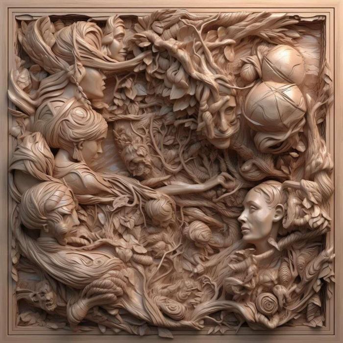 نموذج ثلاثي الأبعاد لآلة CNC 3D Art 